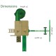  Great Skye I Swing Set w/ Amber Posts & Sunbrella Canvas Forest Green Canopy - 01-0030-TS-Dimension.jpg